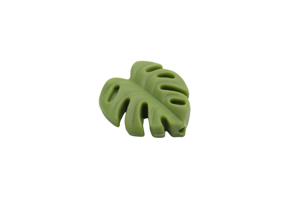 Feuille de Monstera Version 2 - Perle en silicone