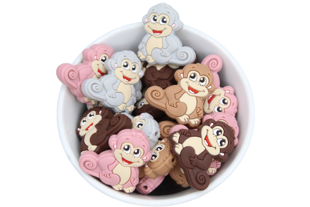 Singe - Perle en silicone