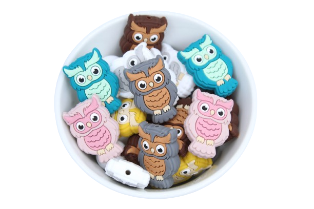 Hibou version 2 - Perle en silicone
