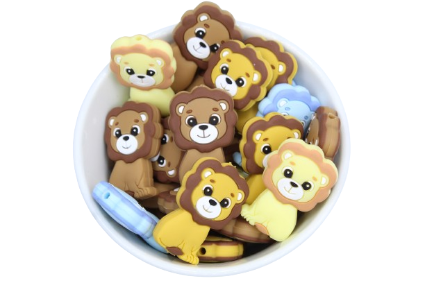 Lion - Perle en silicone
