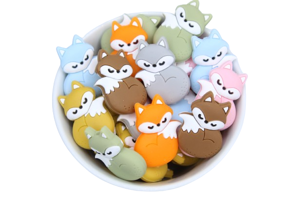 Renard - version 3 - Perle en silicone