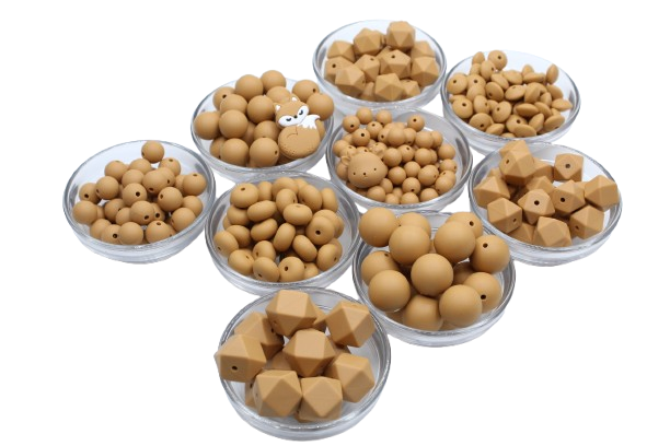 Nouvelle couleur: Pain d'épices - Perle en silicone