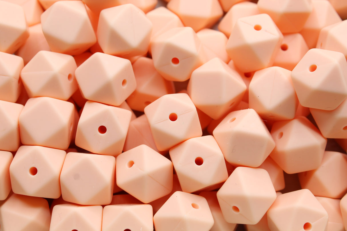 Hexagonale 14mm - Perle en silicone