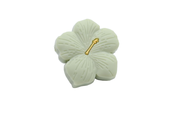 Fleur d'Hibiscus - Perle en silicone