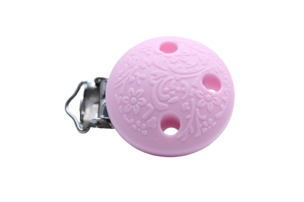 Clip rond embossé - Silicone