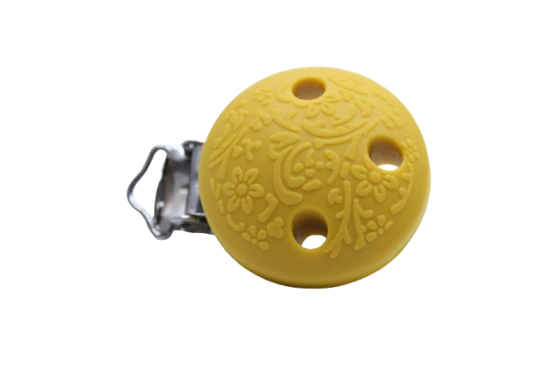 Clip rond embossé - Silicone