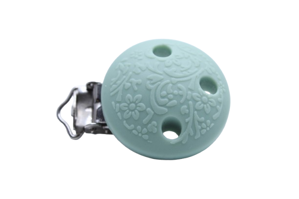 Clip rond embossé - Silicone