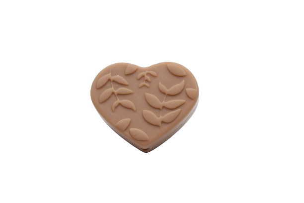 Coeur embossé - Perle en silicone