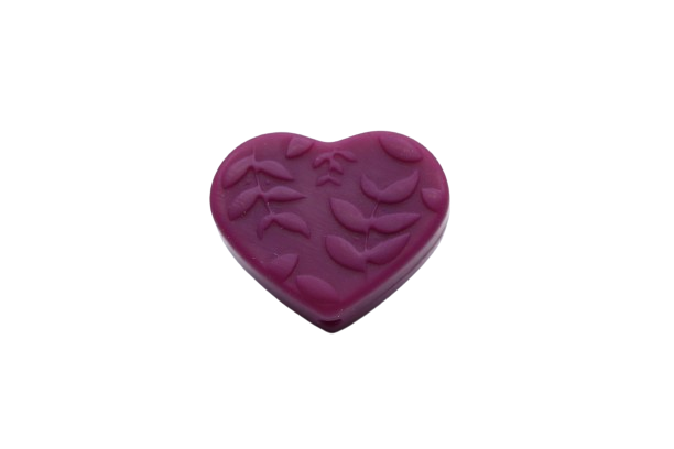 Coeur embossé - Perle en silicone