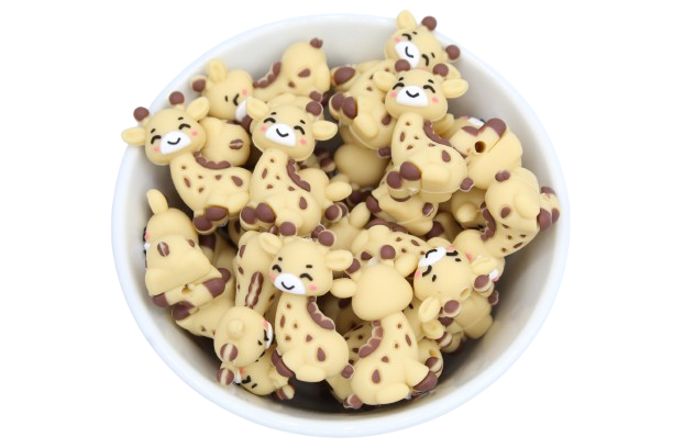 Girafe 3D - Perle en silicone