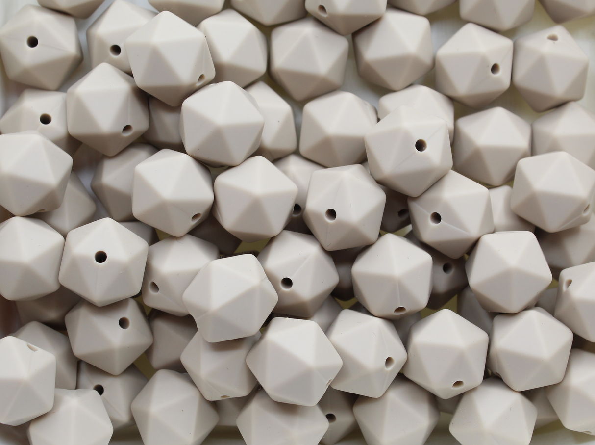 Icosaèdre 14mm - Perle en silicone