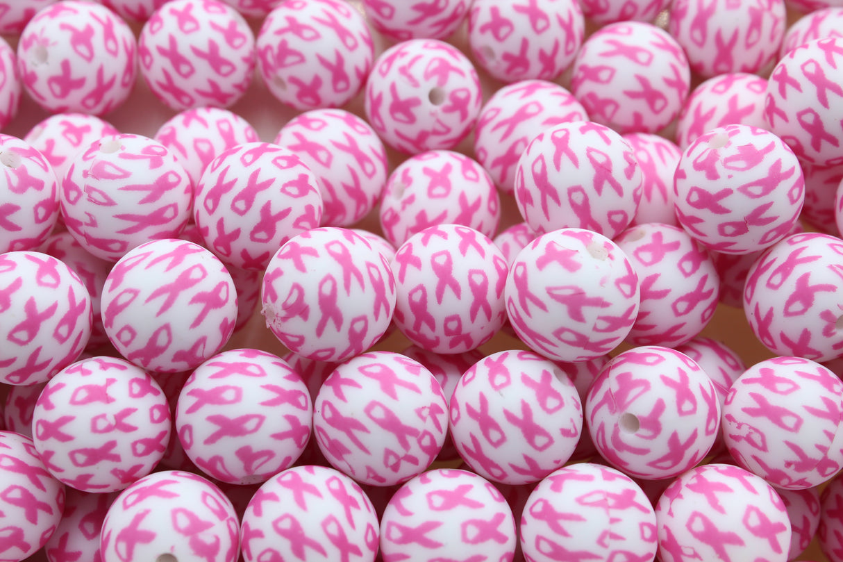 Perle imprimée à motif - Perle en silicone