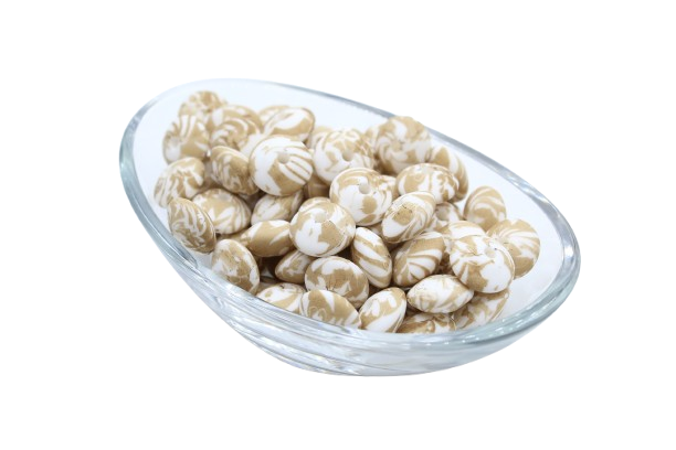 Perle lentille imprimée - Perle en silicone