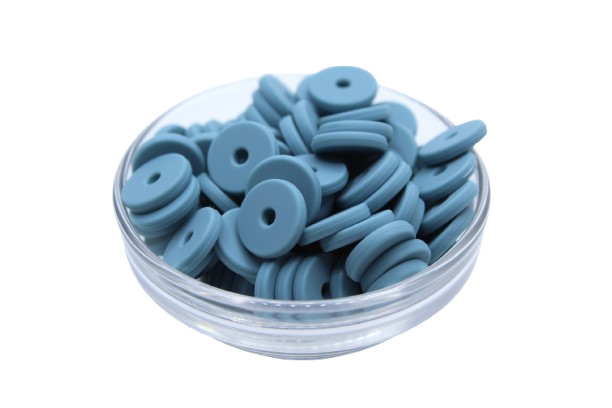 Mini rondelle Ø12mm - lot de 5 - Perle en silicone