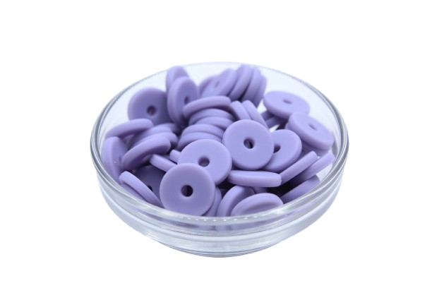 Mini rondelle Ø12mm - lot de 5 - Perle en silicone