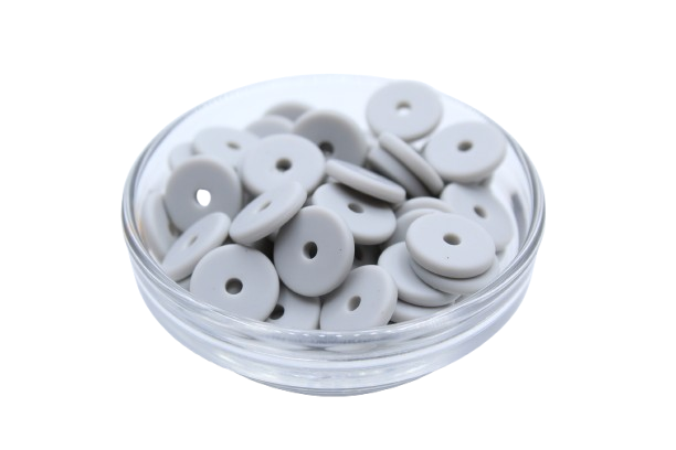 Mini rondelle Ø12mm - lot de 5 - Perle en silicone