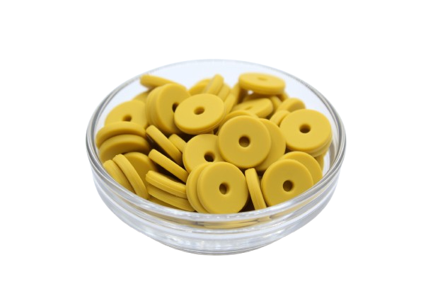 Mini rondelle Ø12mm - lot de 5 - Perle en silicone