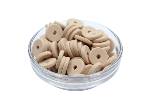 Mini rondelle Ø12mm - lot de 5 - Perle en silicone