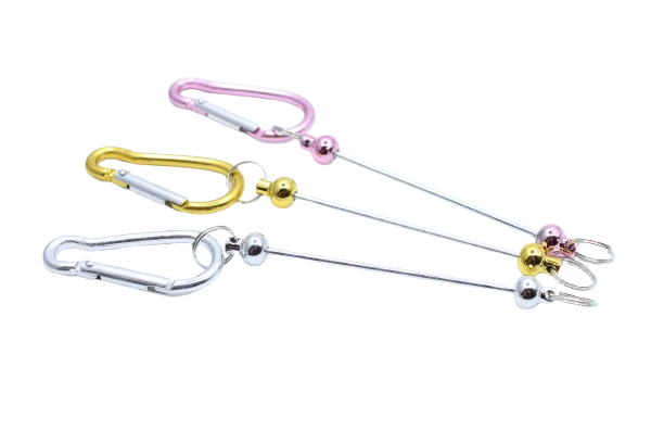 Mousqueton avec barre à perler - Métal