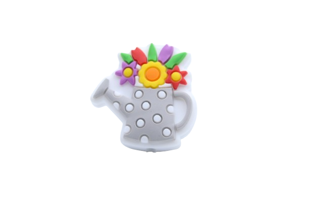 Arrosoir fleuri - Perle en silicone