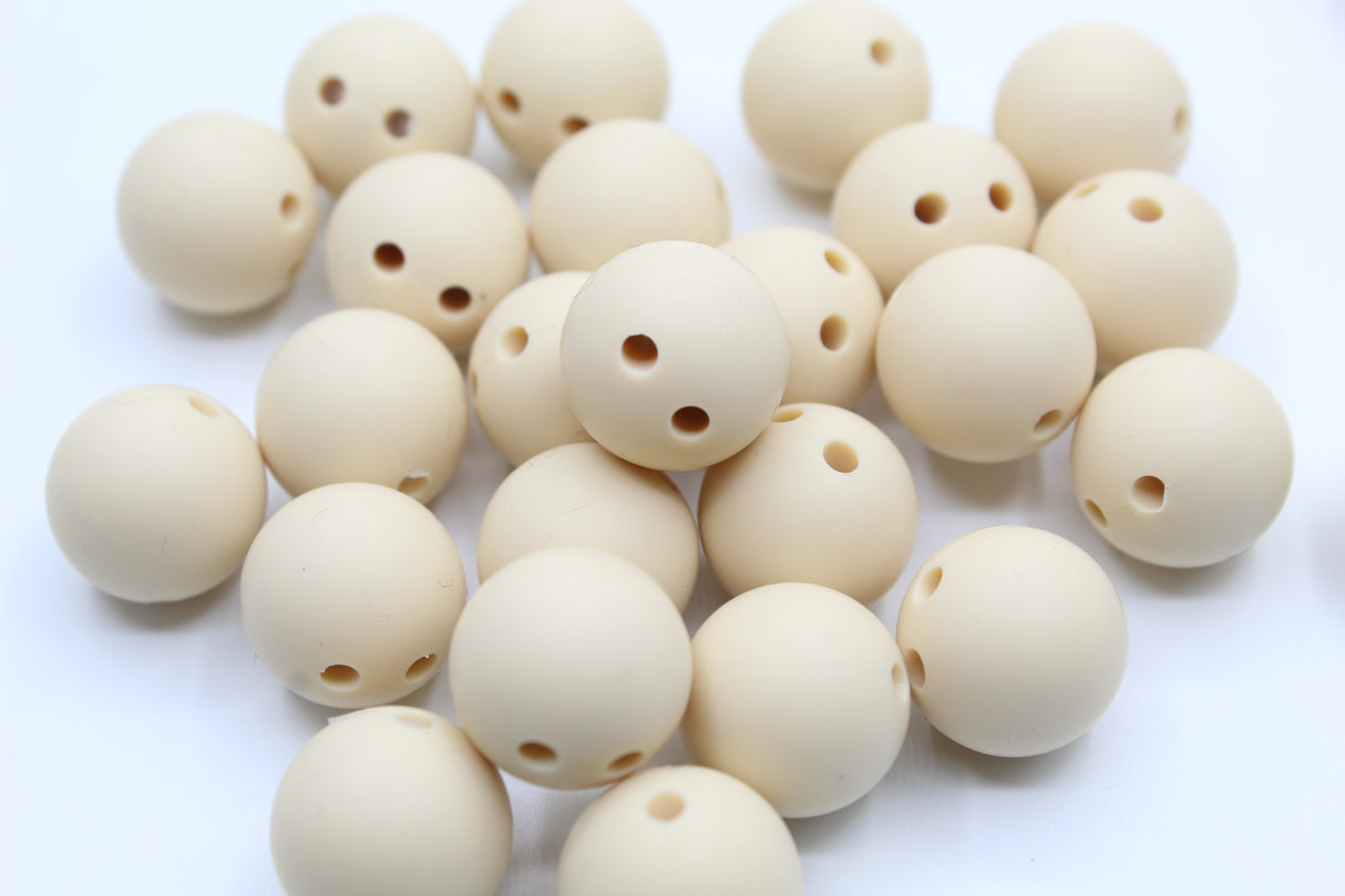 Ronde 15mm de sécurité - Perle en silicone