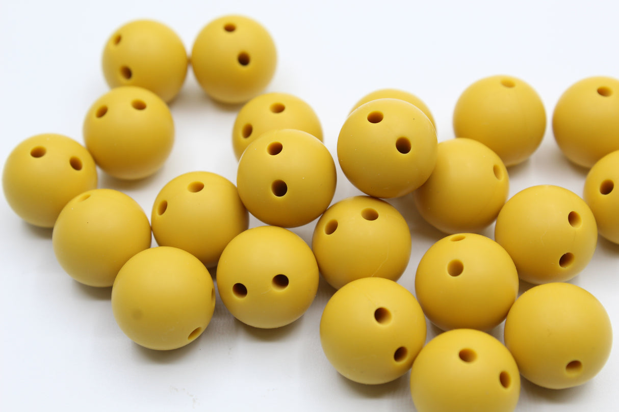 Ronde 15mm de sécurité - Perle en silicone