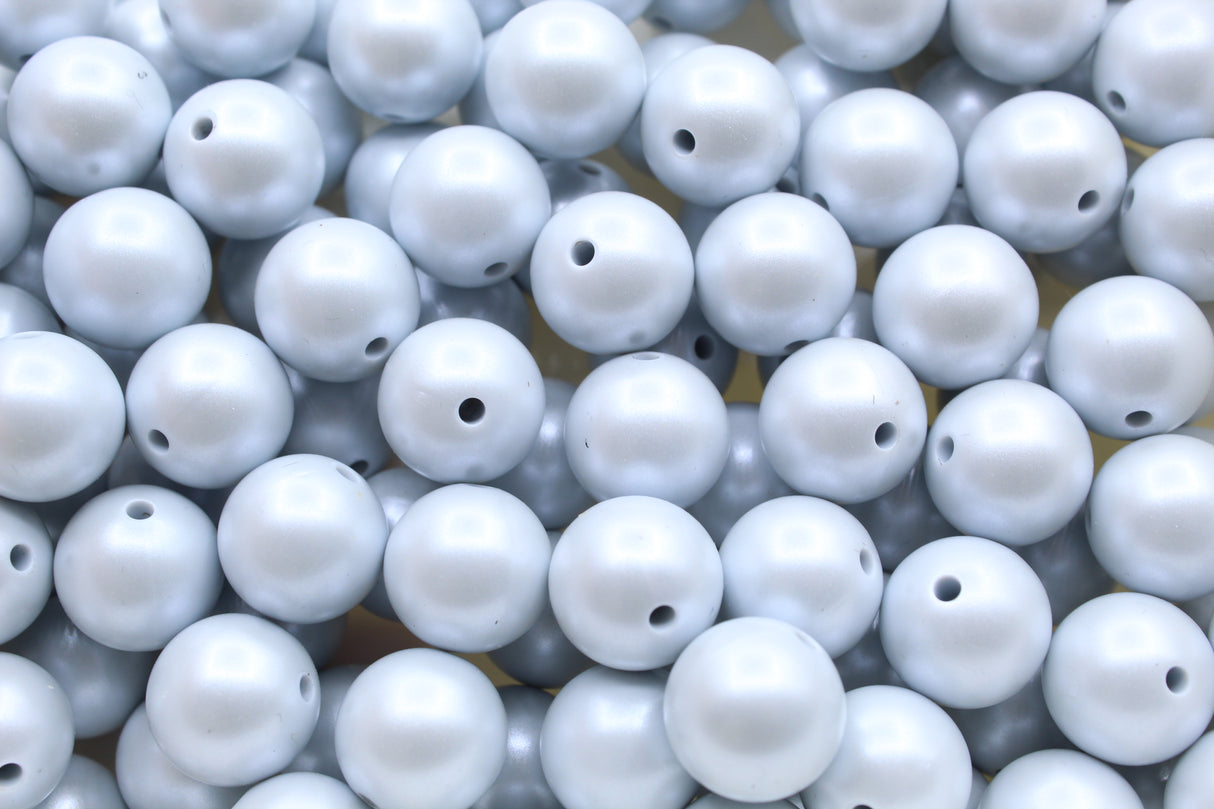 Perle imprimée effet nacré - Perle en silicone