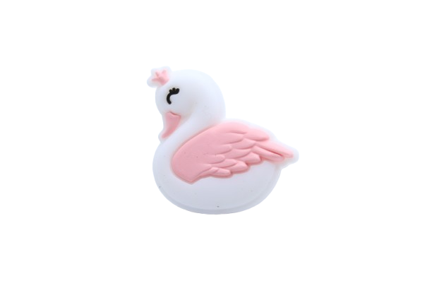 Flamant rose version 2 - Perle en silicone