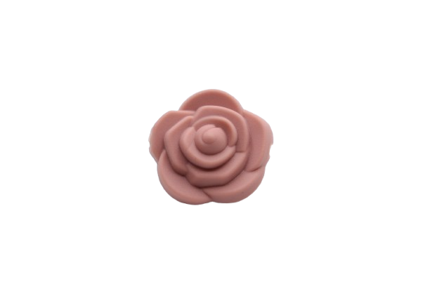 Fleur double face - Perle en silicone
