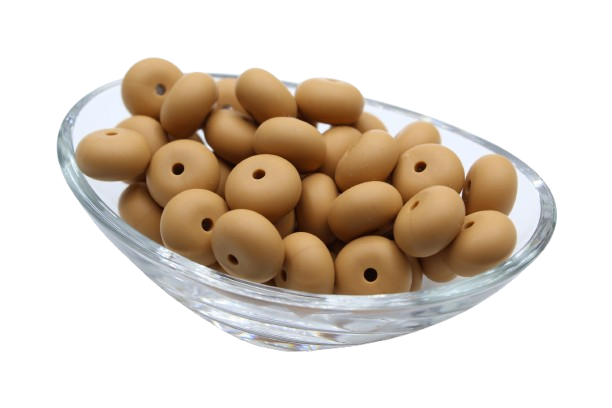 Nouvelle couleur: Pain d'épices - Perle en silicone