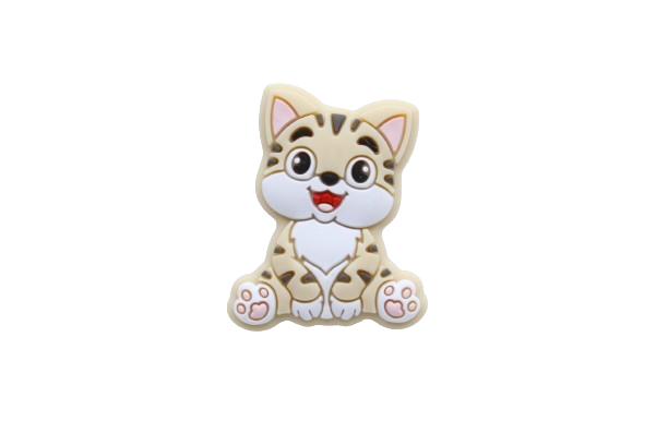 Chat - Perle en silicone