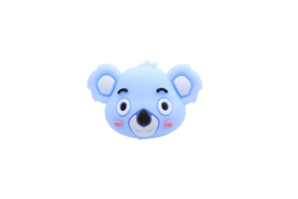 Koala tête 3D - Perle en silicone