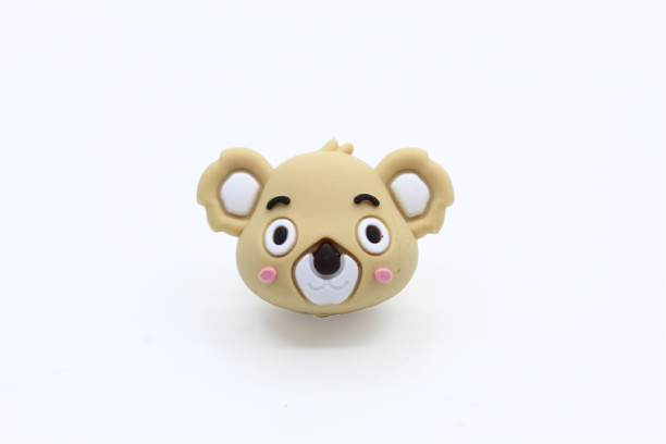 Koala tête 3D - Perle en silicone