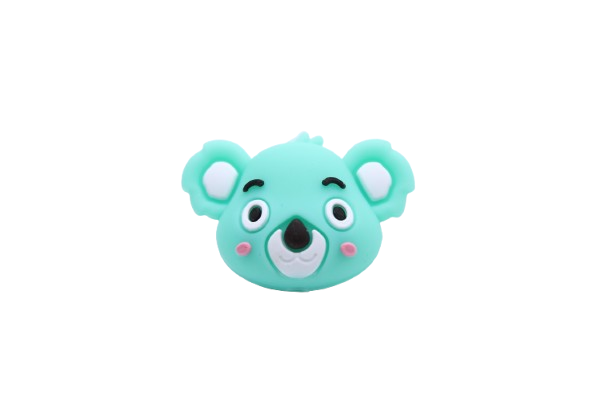 Koala tête 3D - Perle en silicone