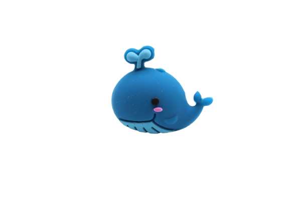 Baleine 3D version 2 - Perle en silicone