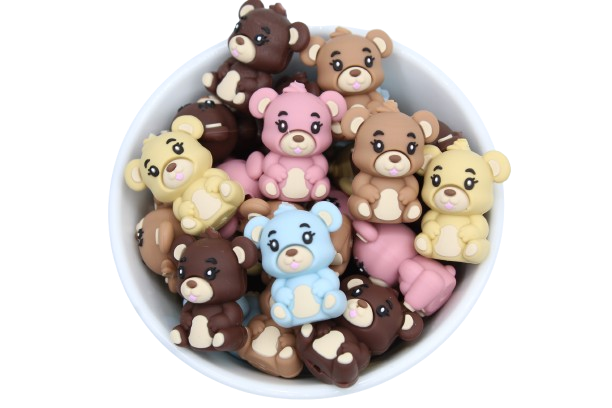 Nounours 3D - Perle en silicone