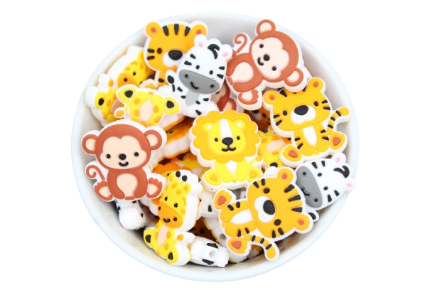 Les p'tits animaux - Perle en silicone