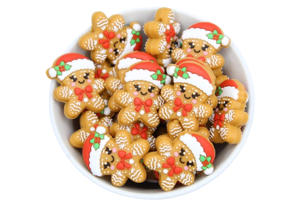 Biscuit pain d'épice - Perle en silicone