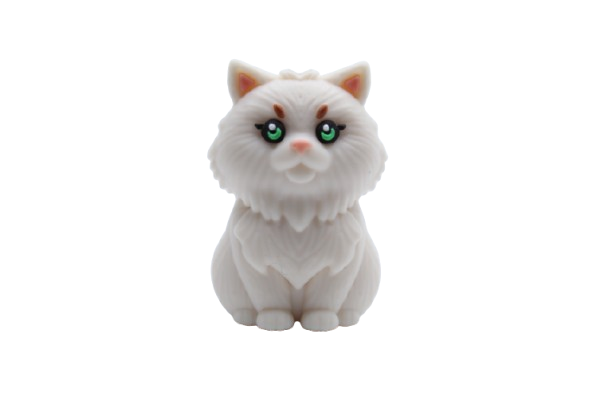 Chat 3D version 3 - Perle en silicone