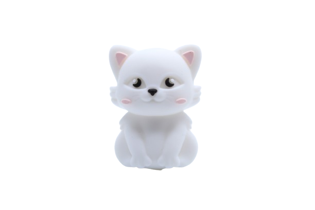 Chat 3D version 2 - Perle en silicone