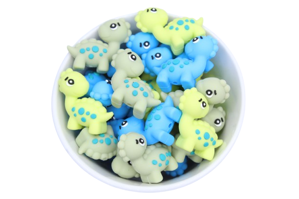 Dinosaure 3D -Perle en silicone
