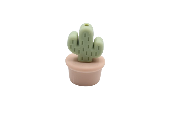 Cactus avec pot - Perle en silicone