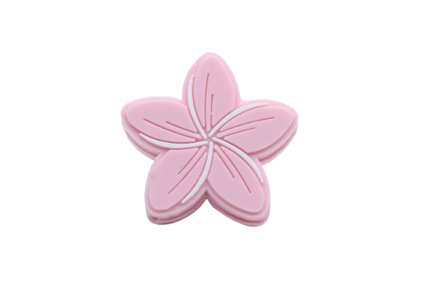 Fleur de Frangipanier - Perle en silicone