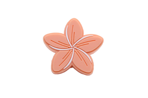 Fleur de Frangipanier - Perle en silicone