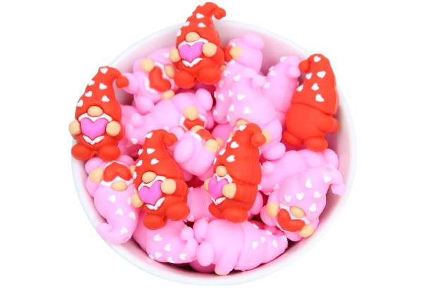 Gnome Love 3D - Perle en silicone