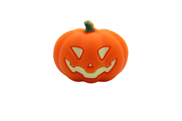 Citrouille d'Halloween 3D - Perle en silicone