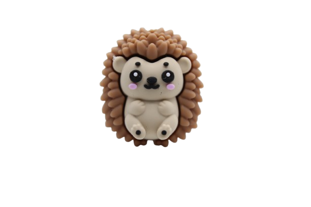Hérisson 3D - Perle en silicone
