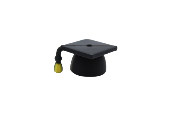 Diplôme et mortarboard - Perle en silicone