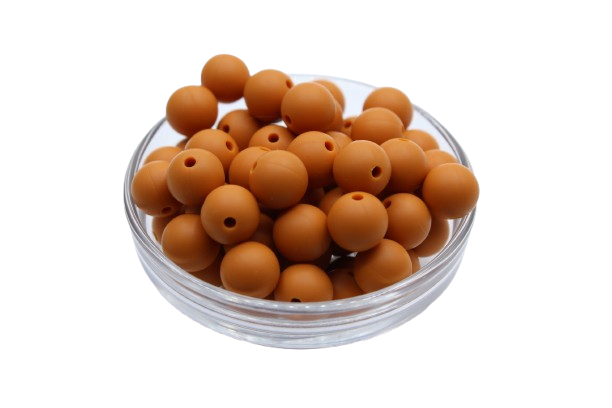 Nouvelle couleur: Brique - Perle en silicone