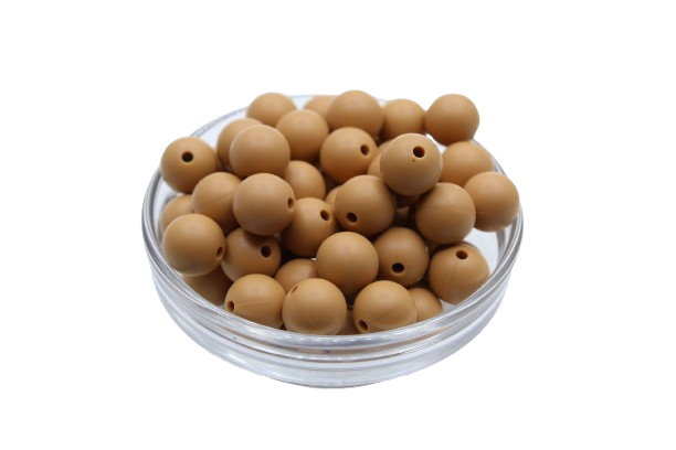 Nouvelle couleur: Pain d'épices - Perle en silicone